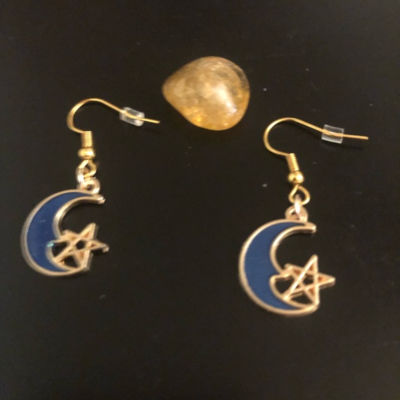 Handmade Accessories - Handmade Brand New Half Moon & Star Earrings